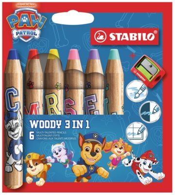 STABILO 6er Etui + Spitz PAW Patrol