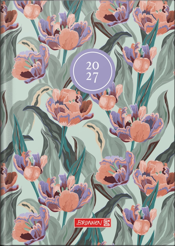 Buchkalender Design Line Mod. 796 2027 „Botanical“ | A5, Papier