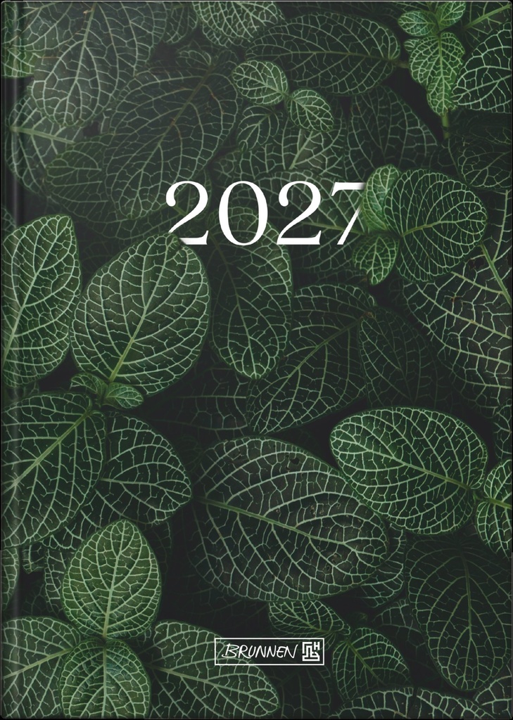 Buchkalender Design Line Mod. 795 2027 „Leaves“ | A5, Papier