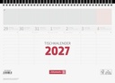 Tischkalender 2027 | 29×20 cm, weiß