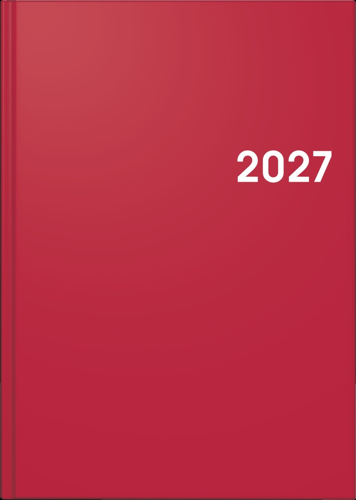 Buchkalender Colour Line Mod. 795 2027 | A5, Kunststoff, rot