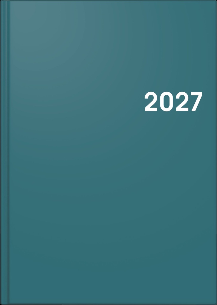 Buchkalender Colour Line Mod. 795 2027 | A5, Kunststoff, petrol