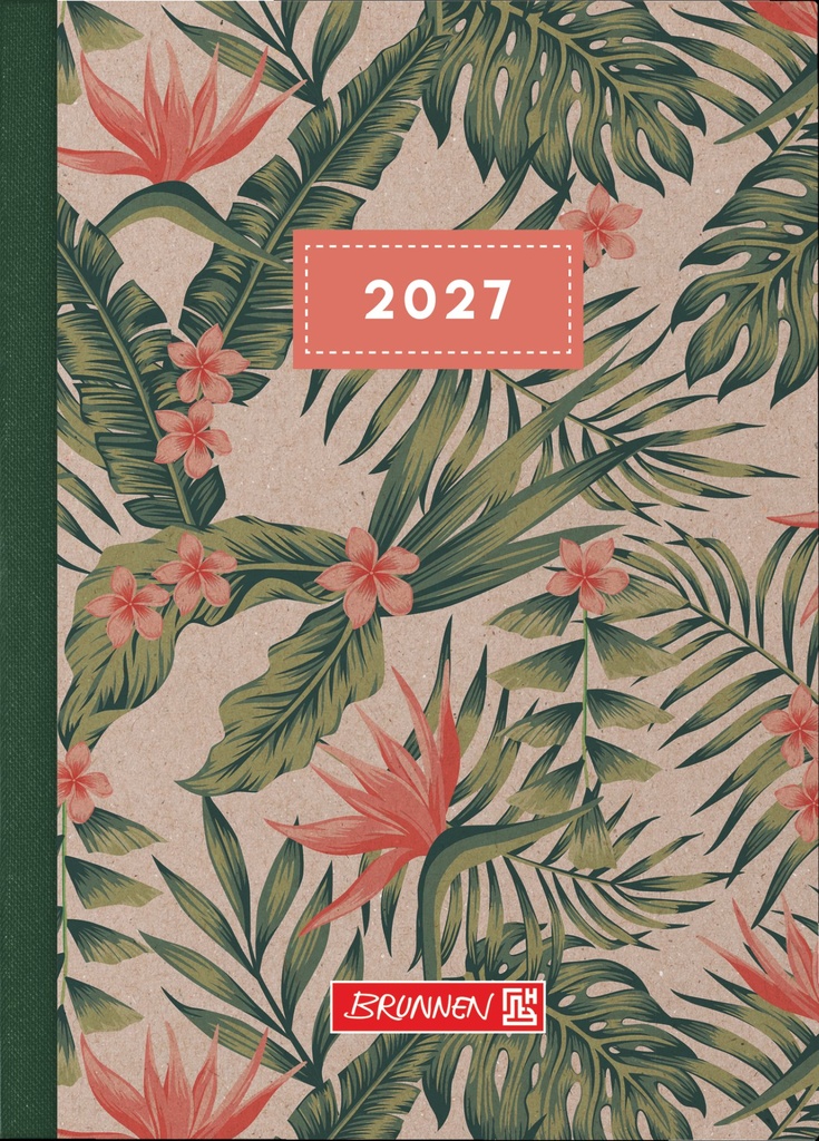 Taschenkalender Design Line Mod. 731 2027 „Tropical“ | A6, Karton
