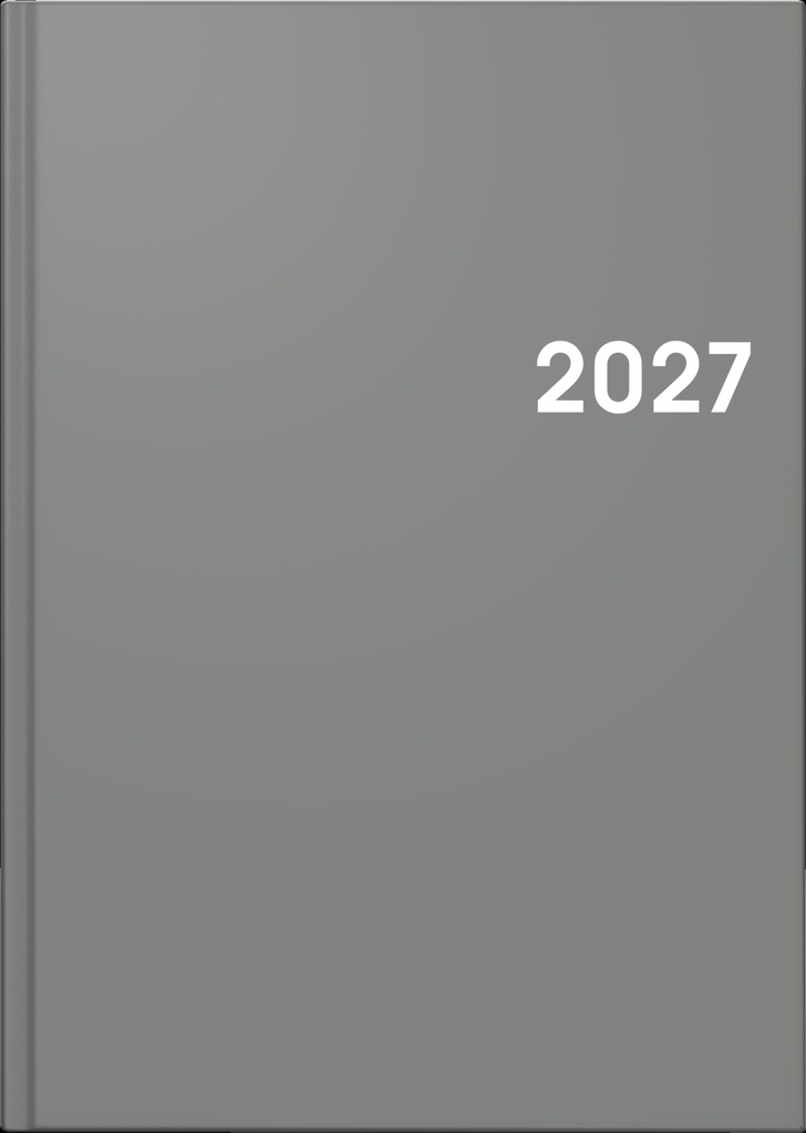 Buchkalender Colour Line Mod. 795 2027 | A5, Kunststoff, grau