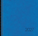 Buchkalender Mod. 766 2027 | 21×20,5 cm, Karton, blau