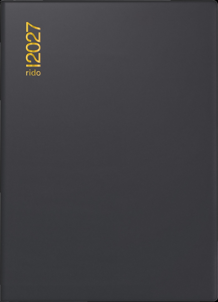 Taschenkalender Mod. perfect/Technik I 2027 | A6, Kunststoff, schwarz