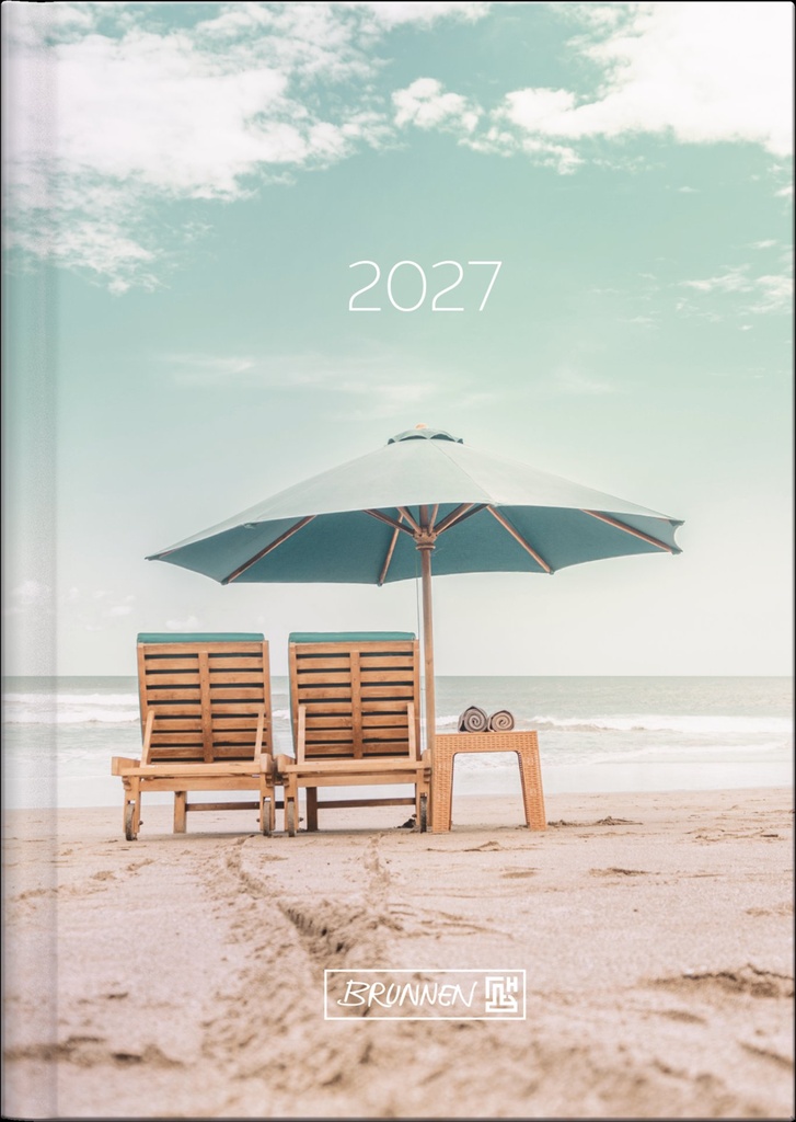 Taschenkalender Design Line Mod. 731 2027 „Sunbeds“ | A6, Papier