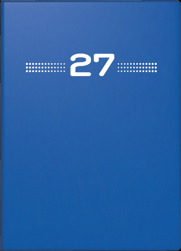Taschenkalender Mod. perfect/Technik I 2027 | A6, Kunststoff, blau