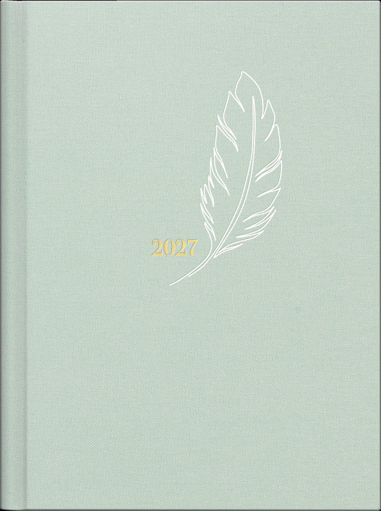 Taschenkalender Premium Young Line Mini 2027 „Feather“ | A6, Textil
