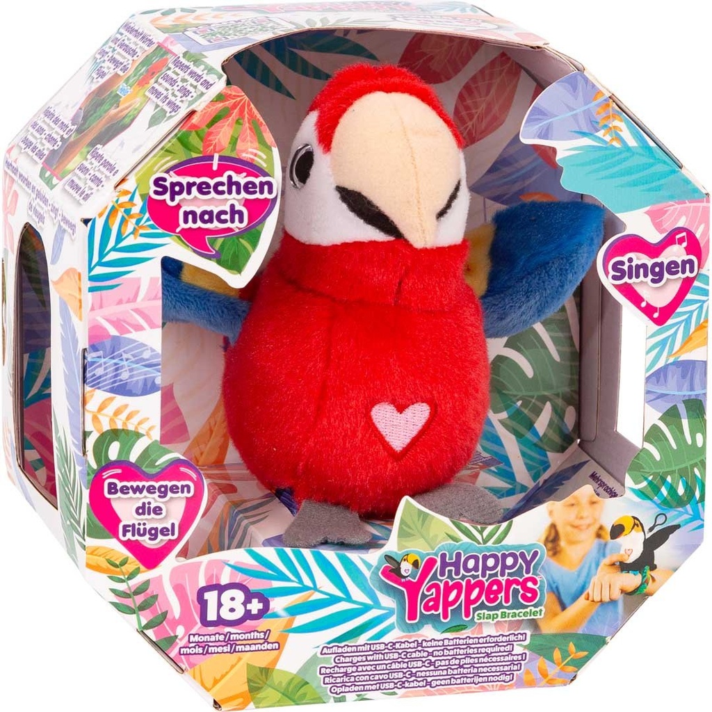 Happy Yappers Roter Papagei