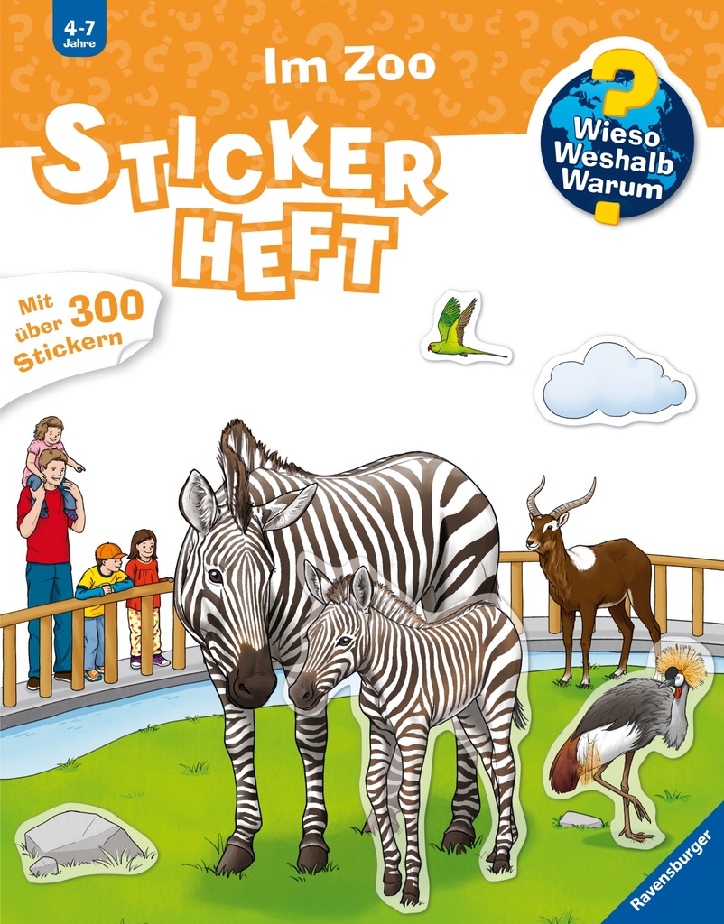 Wieso? Weshalb? Warum? Stickerheft: Im Zoo