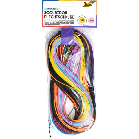 100 Scoubidou 1M uni transparent sort