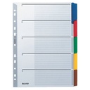 Blancoregister A4 4320 5tlg farbiger Karton
