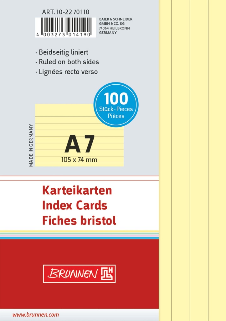 Karteikarte A7 lin ge 100St