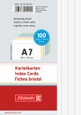 Karteikarte A7 lin sort 100St