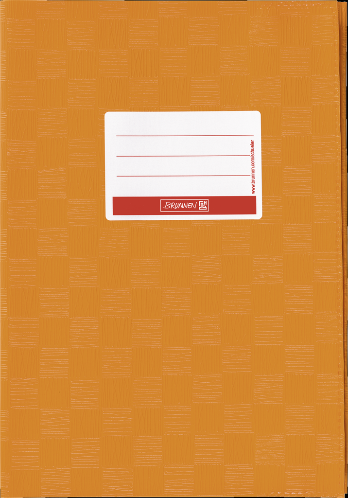 Hefthülle A4 orange Folie mitSchild
