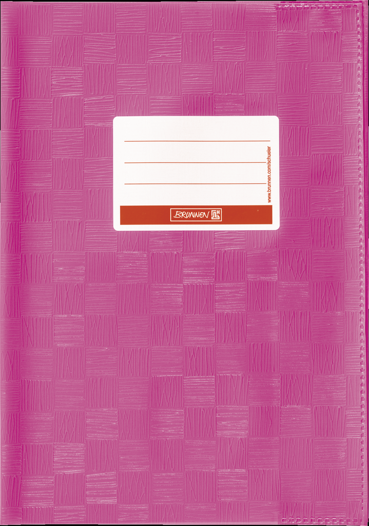 Hefthülle A4 pink Folie mitSchild
