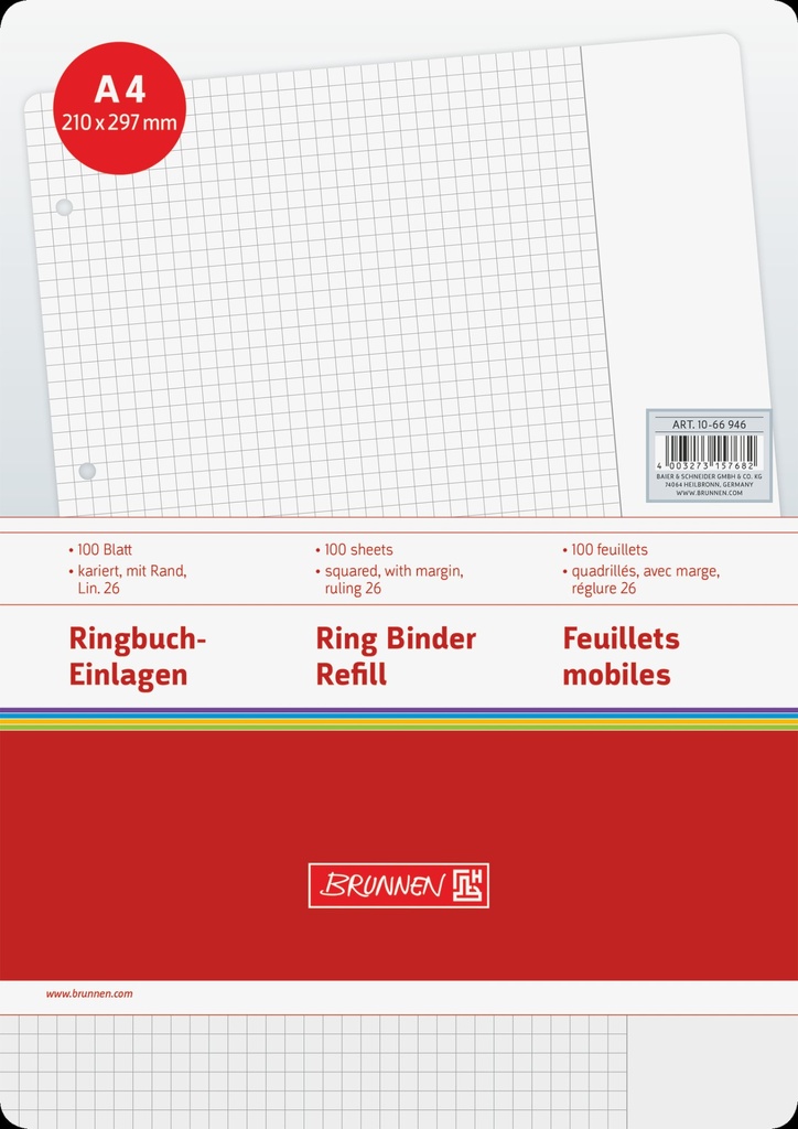 Ringbucheinlage A4 Lin26 100Bl