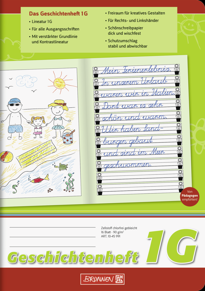 Geschichtenheft A5 Lin1G 16Bl