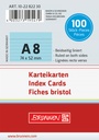 Karteikarte A8 lin bl 100St
