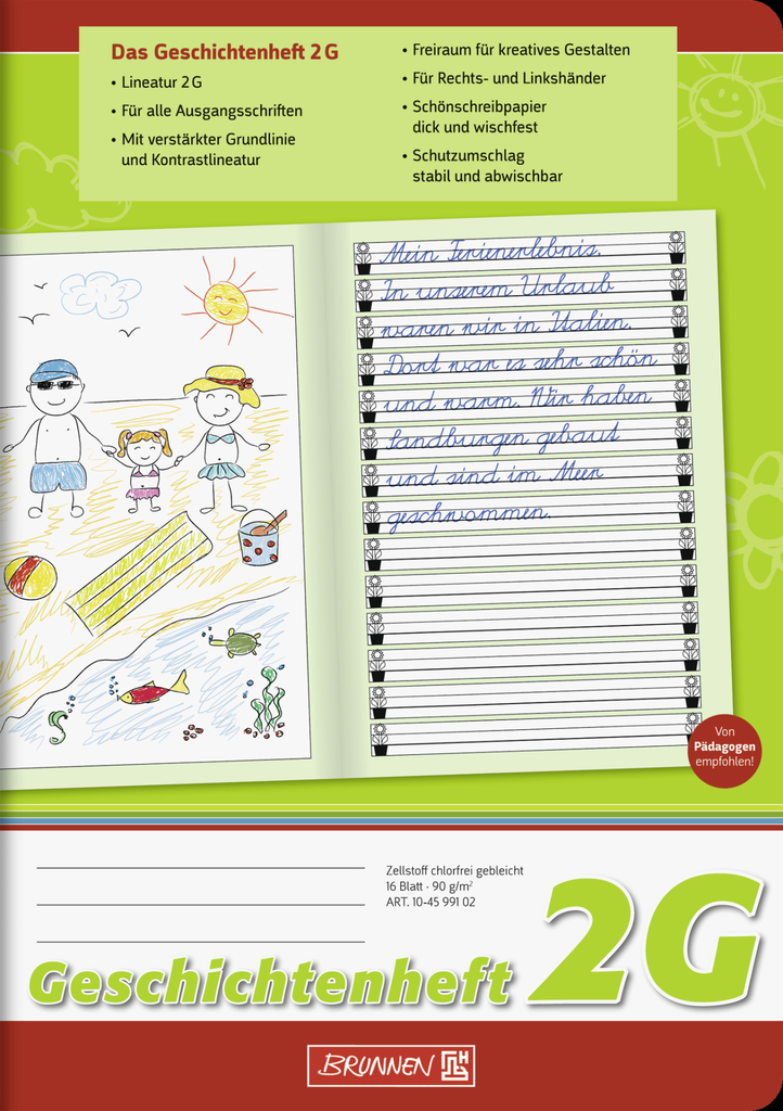 Geschichtenheft A5 Lin2G 16Bl