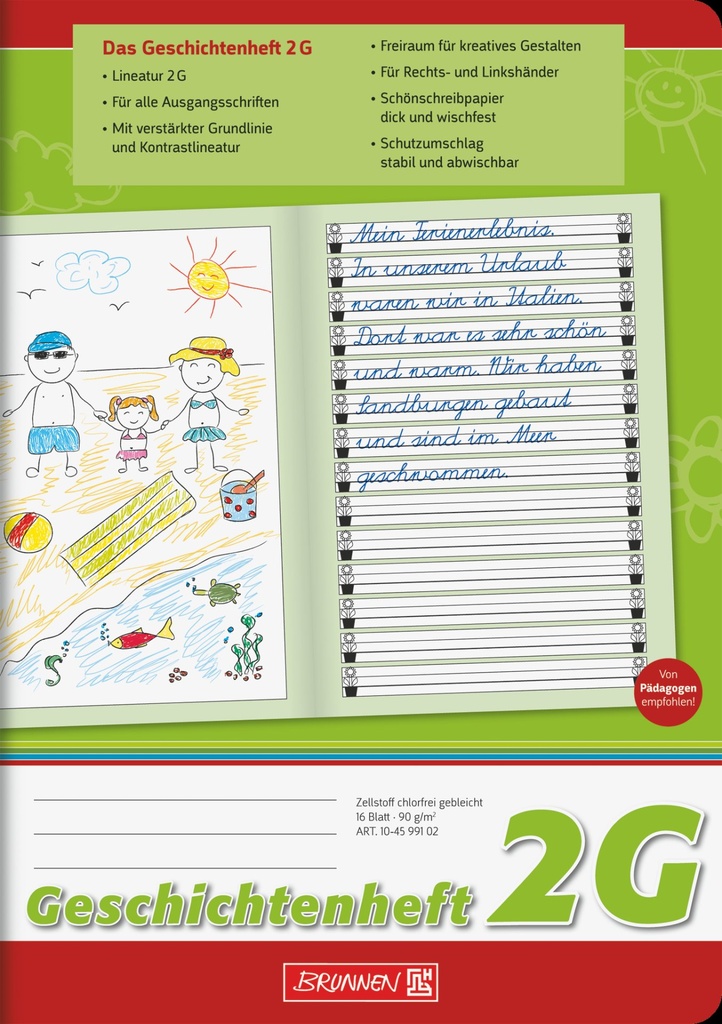 Geschichtenheft A5 Lin2G 16Bl