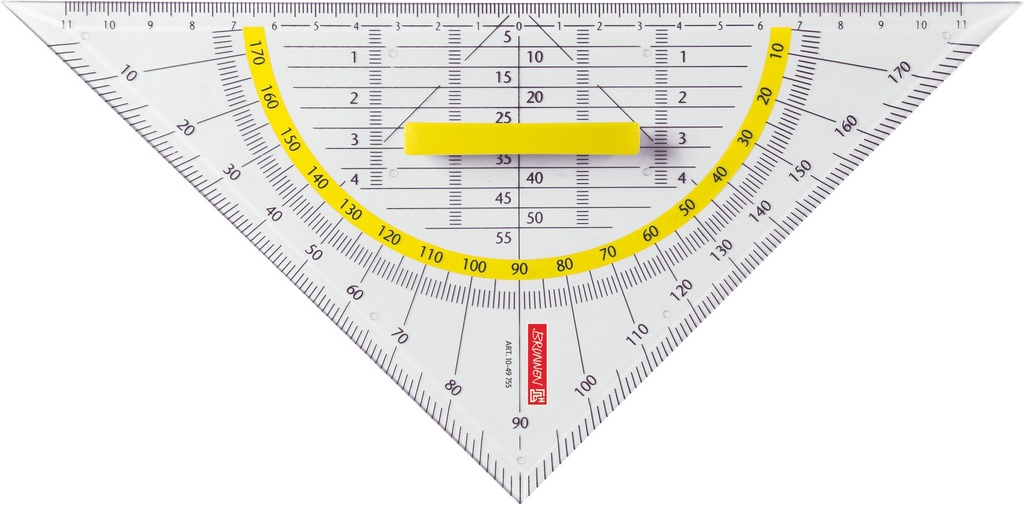 Geometrie-Dreieck 22cm Griff klar