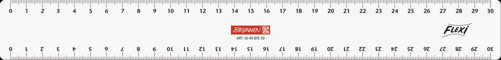 Lineal 30cm Flexi glasklar