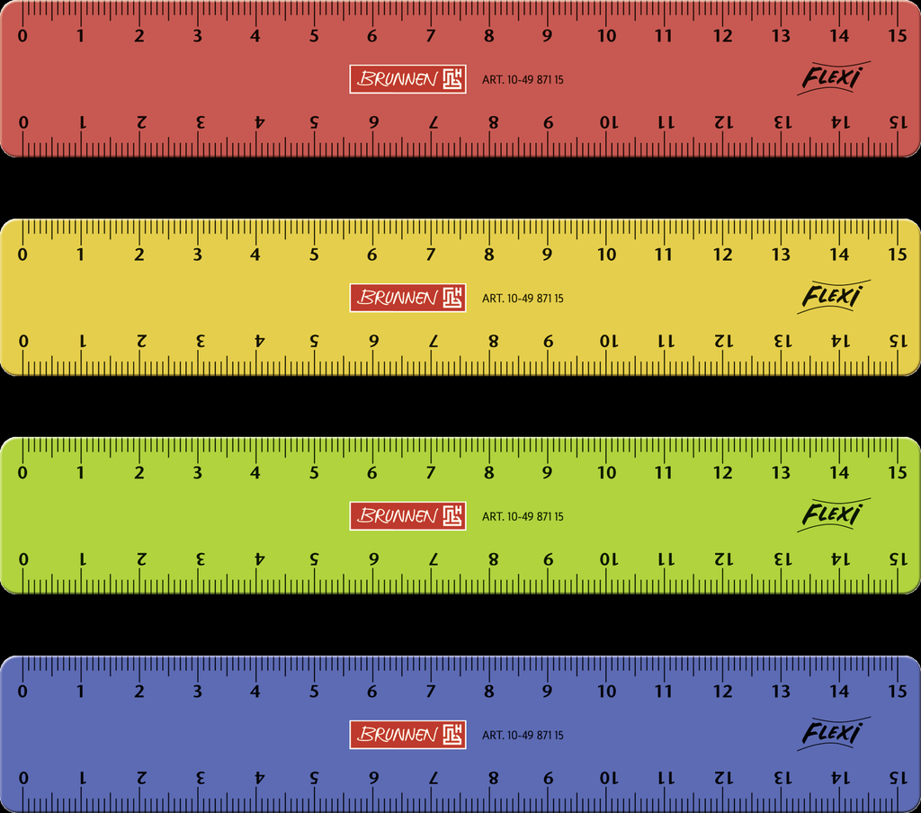 Lineal 15cm Flexi sort