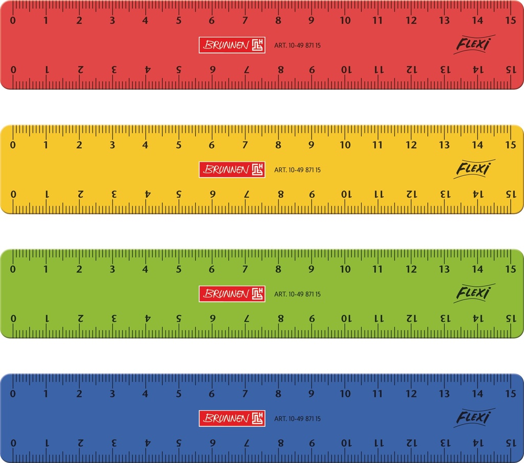 Lineal 15cm Flexi sort