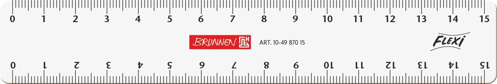 [4003273273993] Lineal 15cm Flexi glasklar