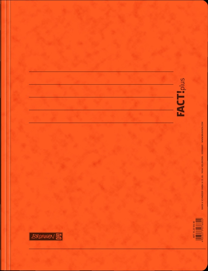 [4003273276802] Schnellhefter FACT!plus orange
