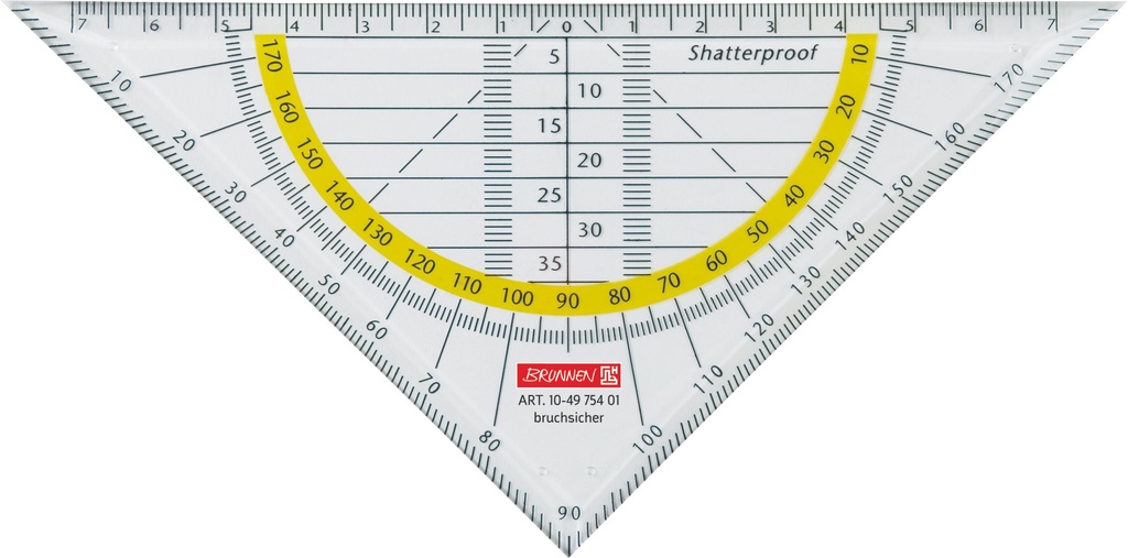 [4003273289116] Geometrie-Dreieck 16cm bruchs klar