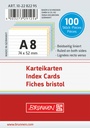 Karteikarten A8 lin sort 100St
