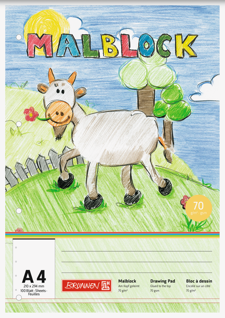 Malblock A4 100Bl gelocht