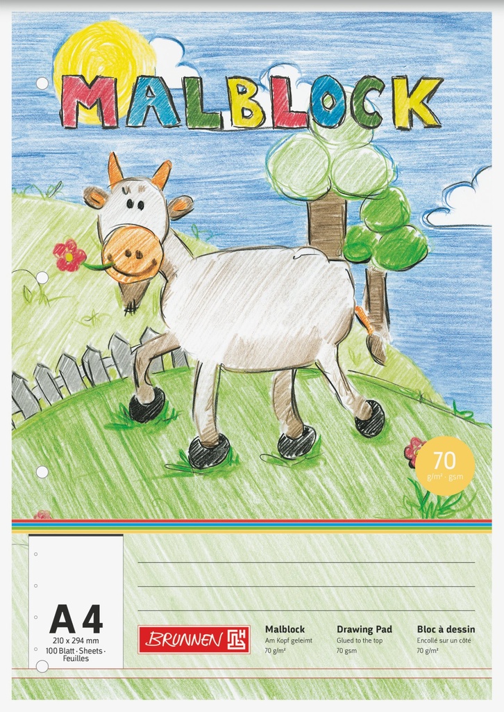 Malblock A4 100Bl gelocht