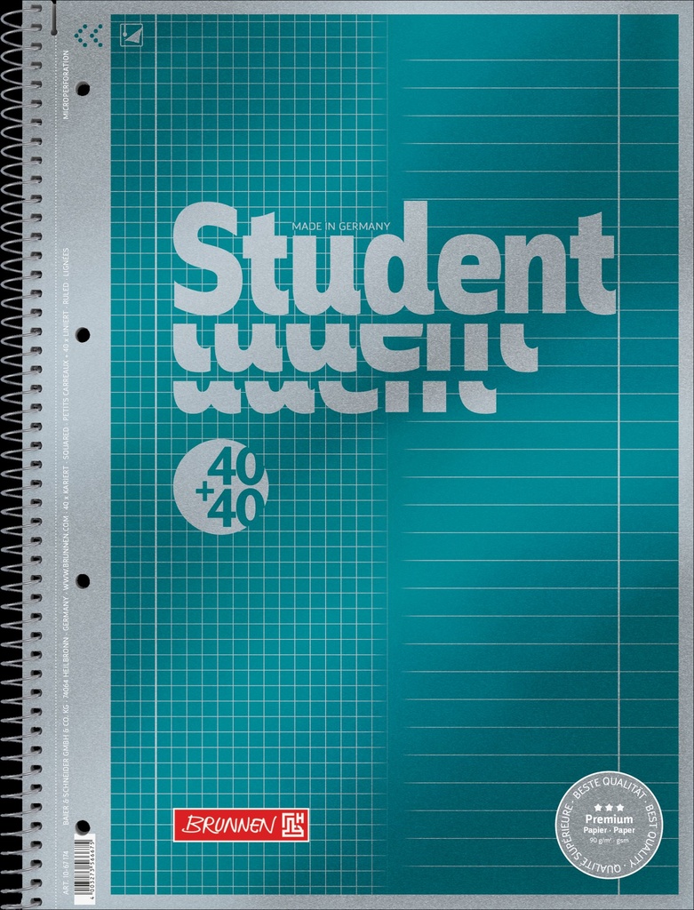 Collegeblock Duo A4 Lin.28+27 Premium