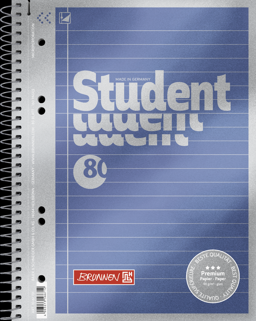 Collegeblock A5 liniert Premium