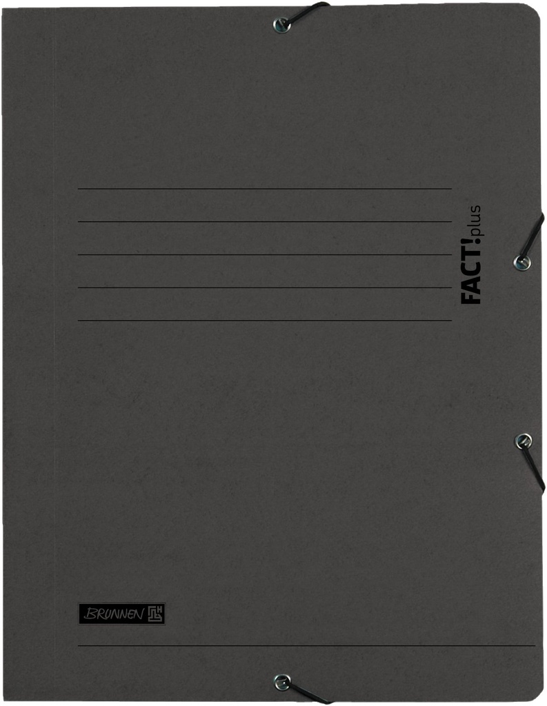 Sammelmappe A4 schwarz Fact! Gummizug