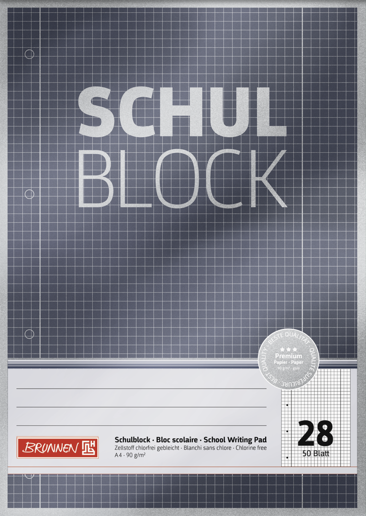 Schulblock A4 Lin28 50Bl Premium