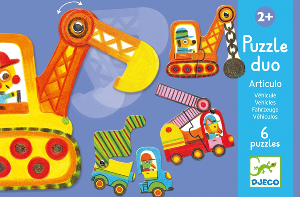 Lernspiel: Puzzle duo: Bewegte Fahrzeuge
