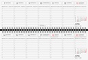 Querkalender semana bl 1Seite/1Woche