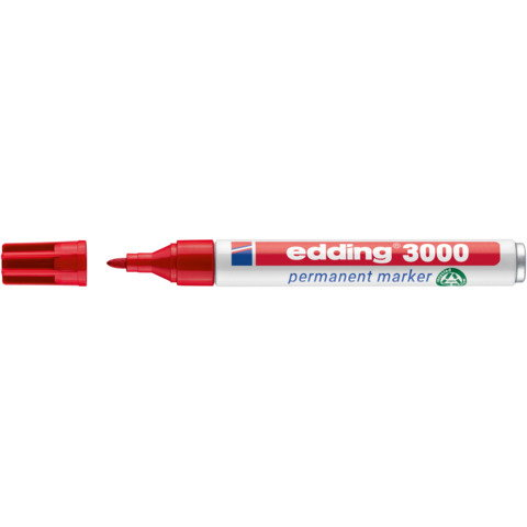 edding Permanentmarker 3000 rot 1,5-3mm