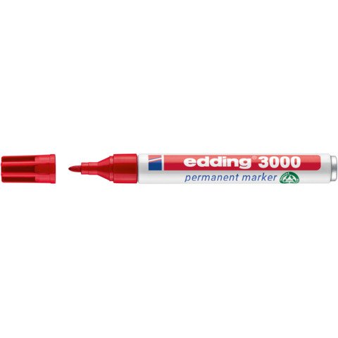[4004764007974] edding Permanentmarker 3000 rot 1,5-3mm