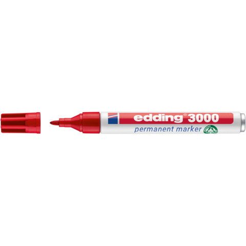 edding Permanentmarker 3000 rot 1,5-3mm