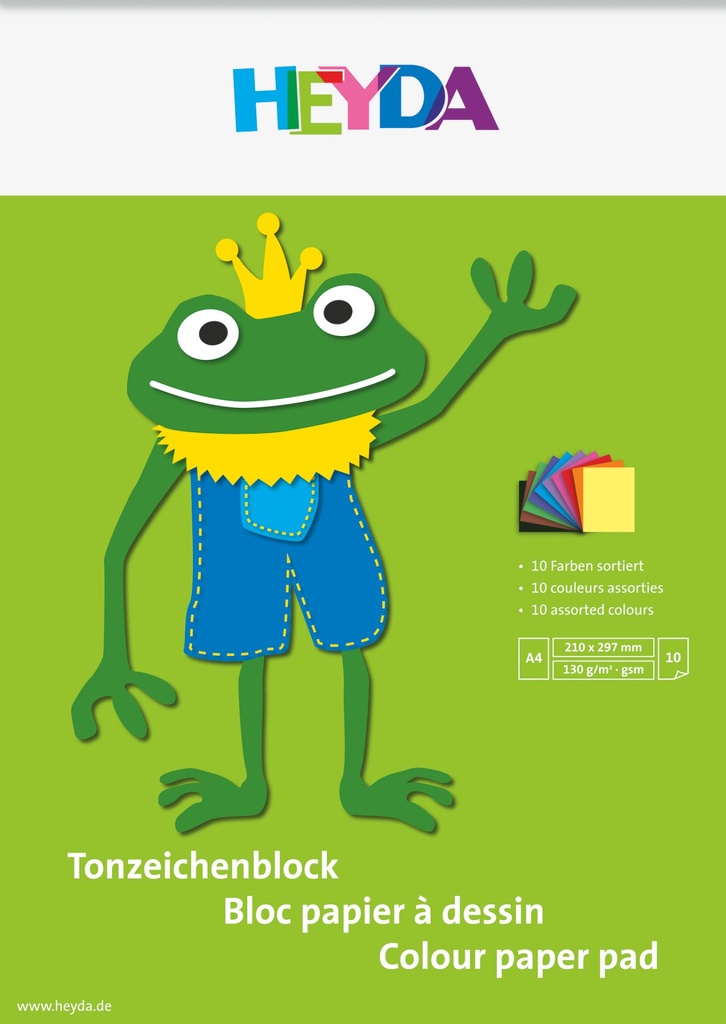 Tonpapierblock A4 130g 10Bl