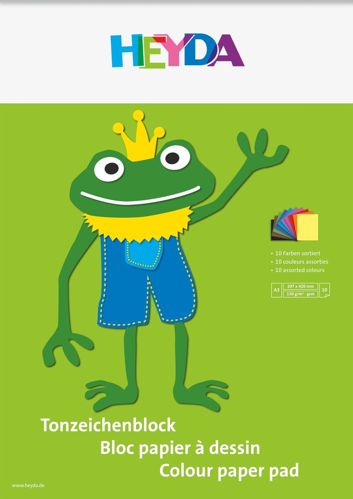Tonpapierblock A3 130g 10Bl
