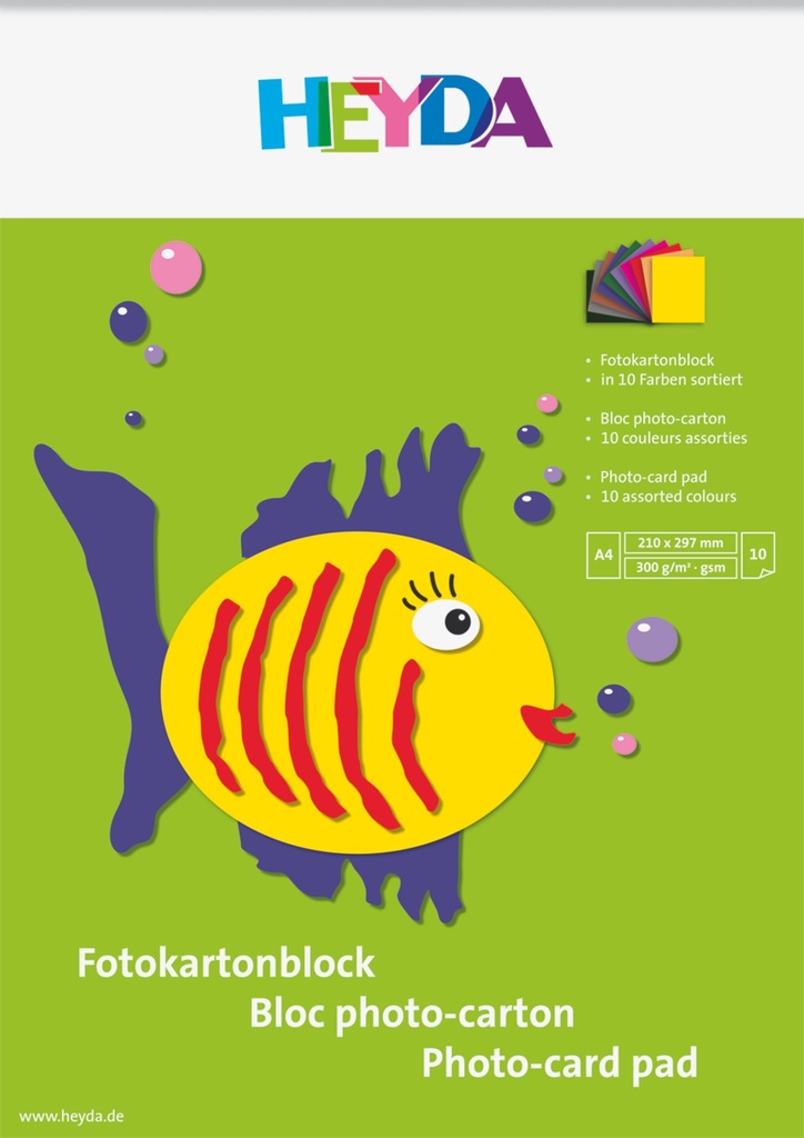 Fotokartonblock A4 300g 10Bl
