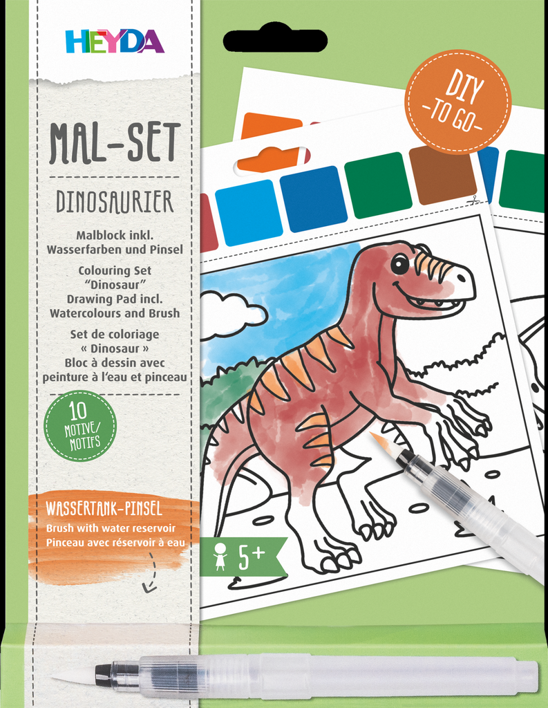 Wasserfarben Mal Set Dino