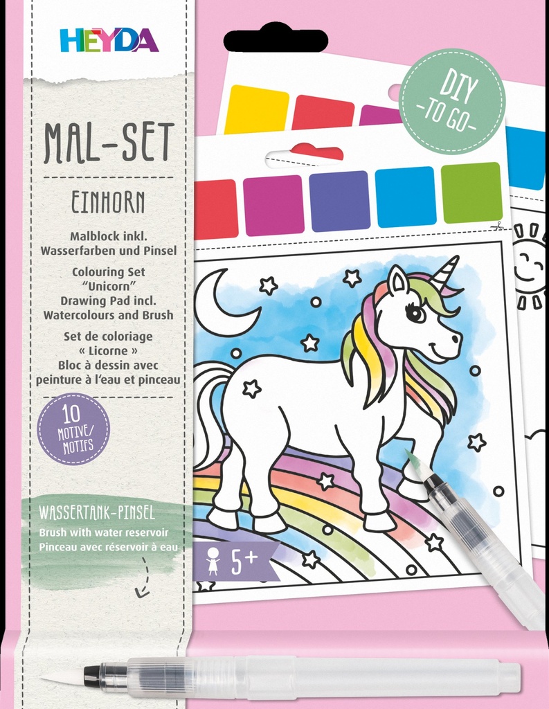 Wasserfarben Mal Set Einhorn
